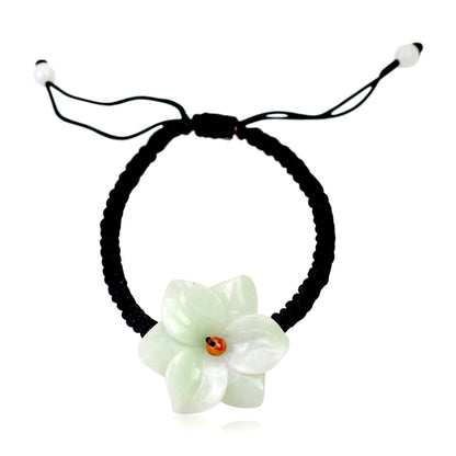 Stargazer Flower for Mother's Day or Birthdays Combination of botanical beauty with the nurturing energy of jade