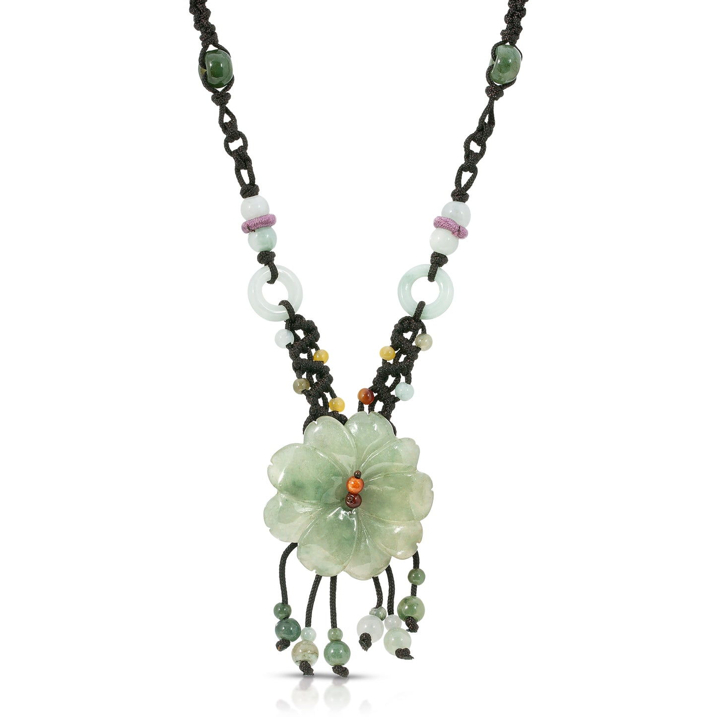 Strength & Beauty Reunited: Cherry Blossom Jade Necklace