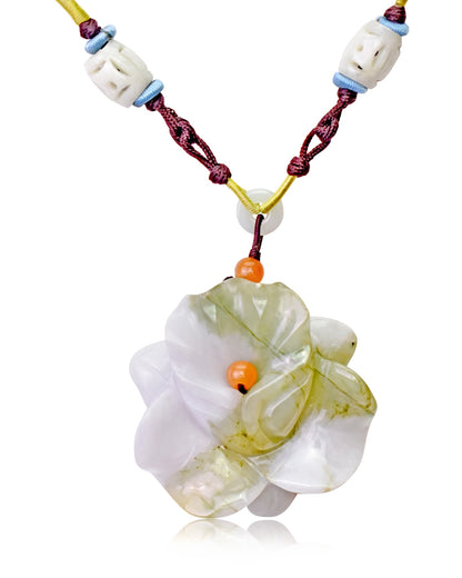 Stylish handmade jewelry featuring a stunning real orchid pendant