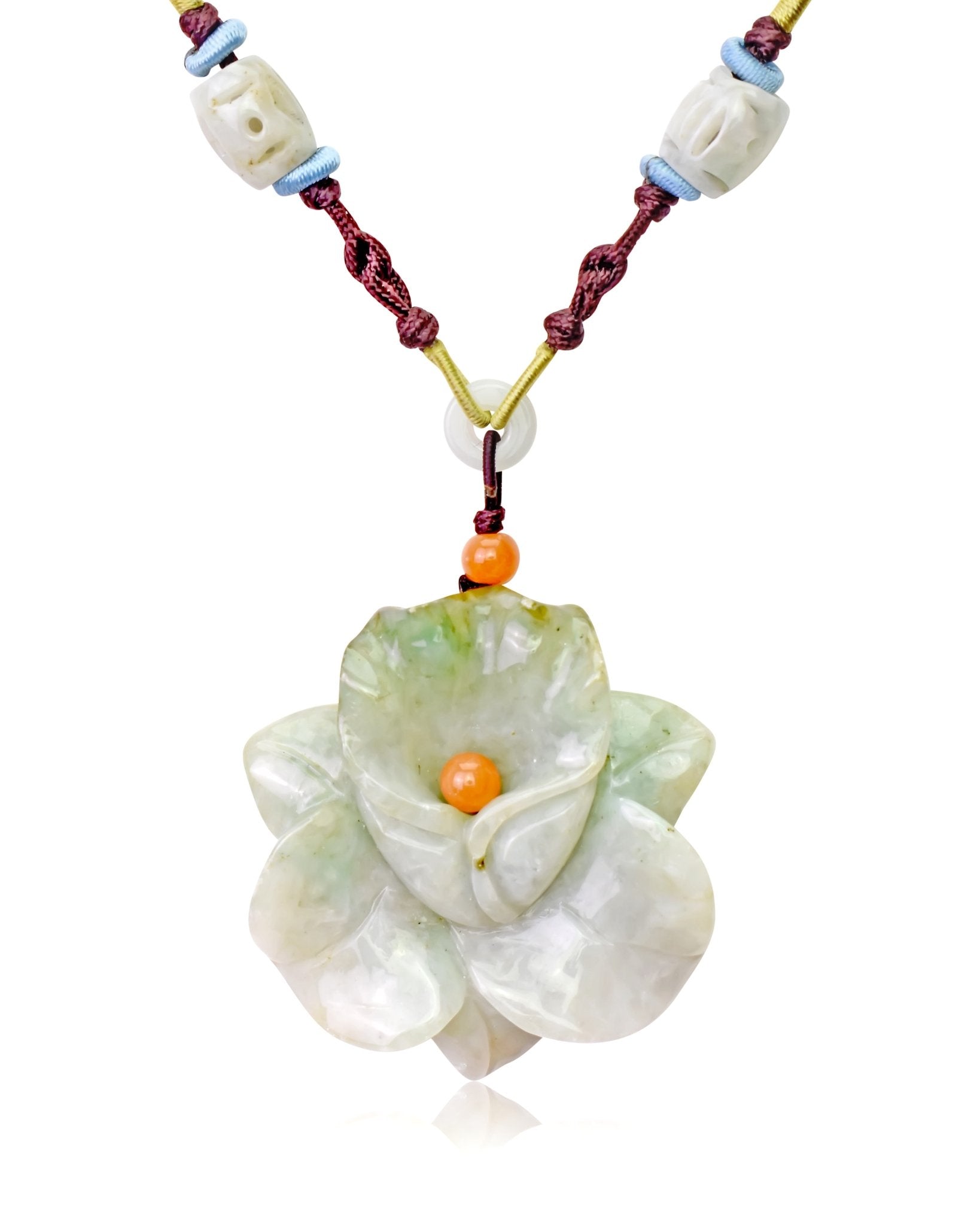 Stylish orchid flower handmade jewelry featuring a stunning real orchid pendant