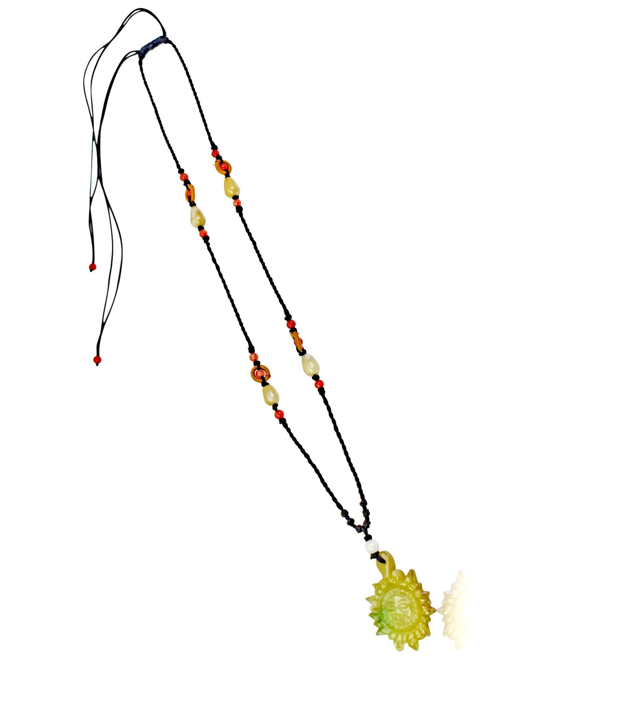 Sun Necklace with Real Jade Uplifting Gift for Friends for Valentine’s Day or Birthdays