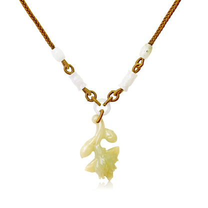 Symbolic protea flower floral necklace charm jewelry celebrating new beginnings birthday gift