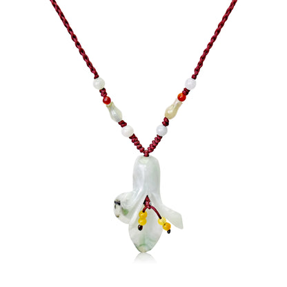 Timeless calla lily pendant with statement necklace floral for women bringing balance and renewal Valentine's Day Gift