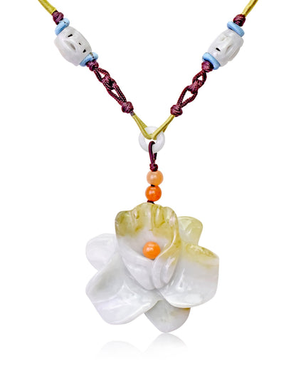 Timeless orchid flower February birth flower necklace for a cherished 