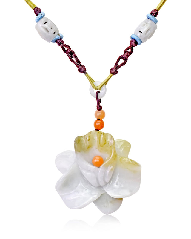 Timeless orchid flower February birth flower necklace for a cherished 