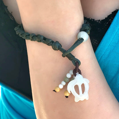 Turtle Jade a Turtle Charm Bracelet  Elegant Turtle Design for Men or Women, Ideal Birthday or Holiday Gift
