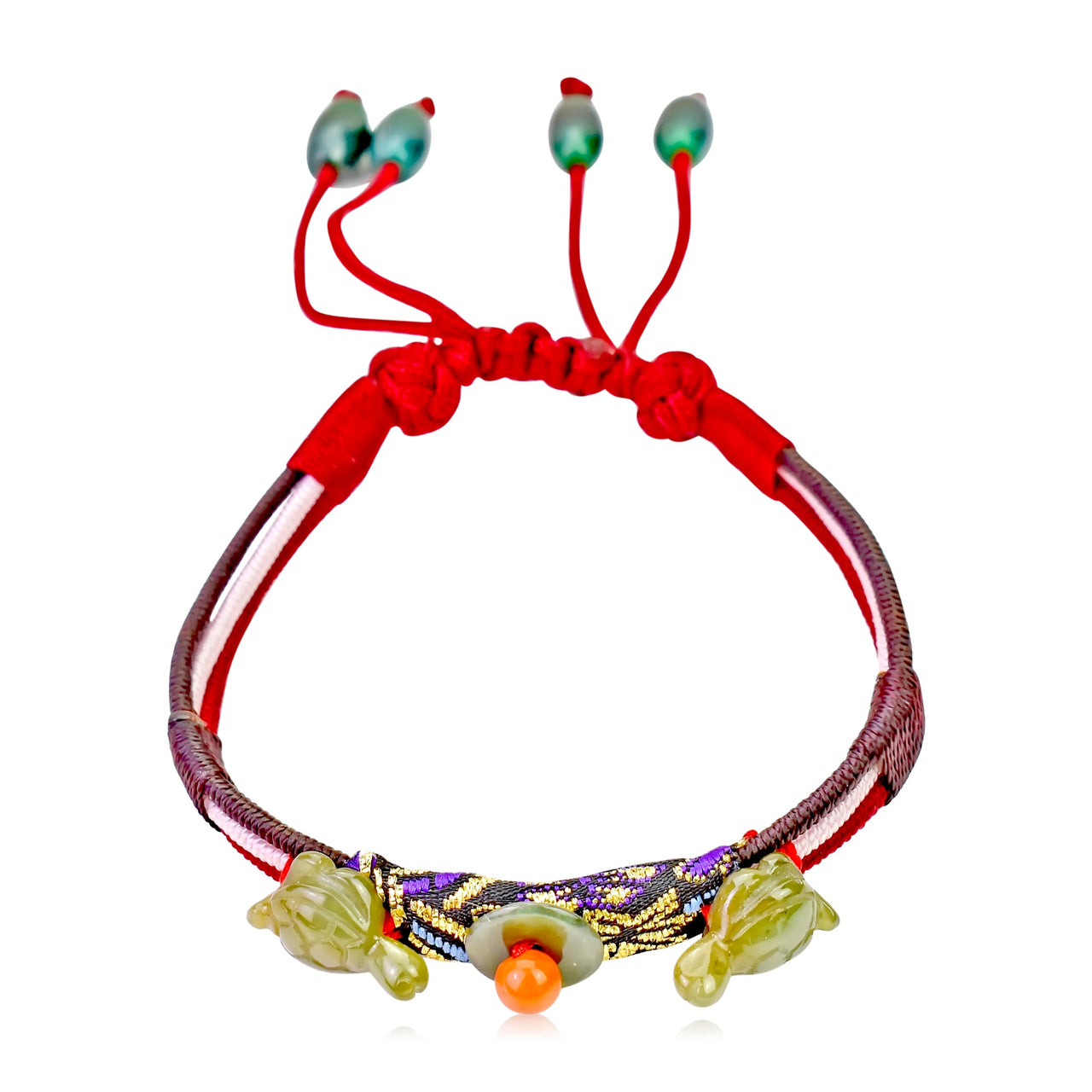 Turtle Jewelry Bracelet for Men or Women Jade Turtle Charm Gift for Anniversaries 