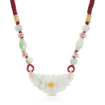 Unique fortune flower a jade pendant carved for her bringing balance, good fortune, and beauty an unforgettable birthday gift