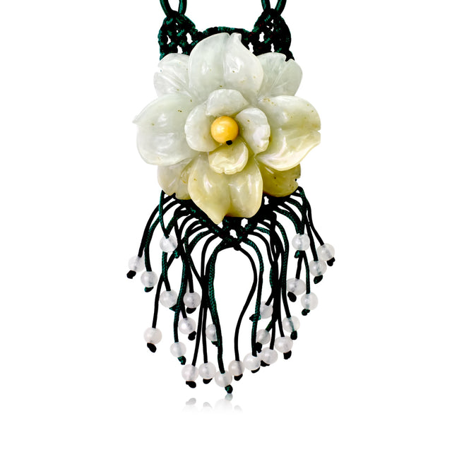 Vintage floral necklace for women a eustoma flower a stunning gift to celebrate special friendships 