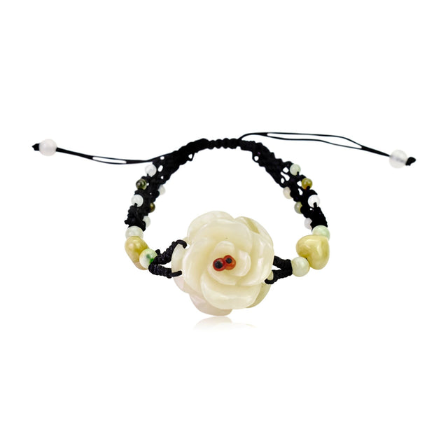 Whimsical bracelet of flowers a designer gift for best friends 