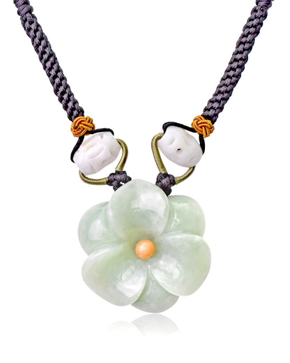 White Flower Amaryllis for Her Giant Amaryllis Floral a Valentine’s Day Gift Unique Jewelry Necklace