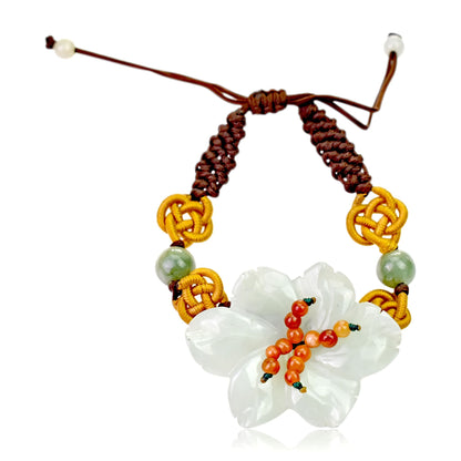 Women Flower Bracelet a Petunia Flower for Mother's Day or Anniversaries