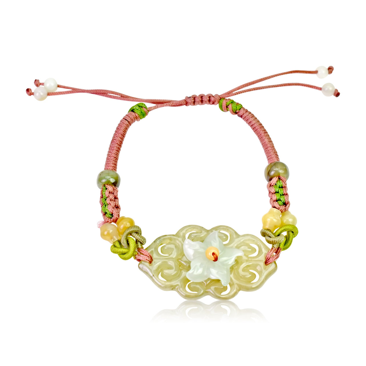 Womens Infinity Bracelet Mother’s Day’s Gift Jade Amplifies Love, The Knot Affirms It Will Last Forever