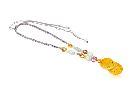 Yellow Jade Stones an Ancient Coin Necklace Unique Gift for Her for Valentine’s Day or Mother’s Day
Uplifting, radiant, and deeply meaningful