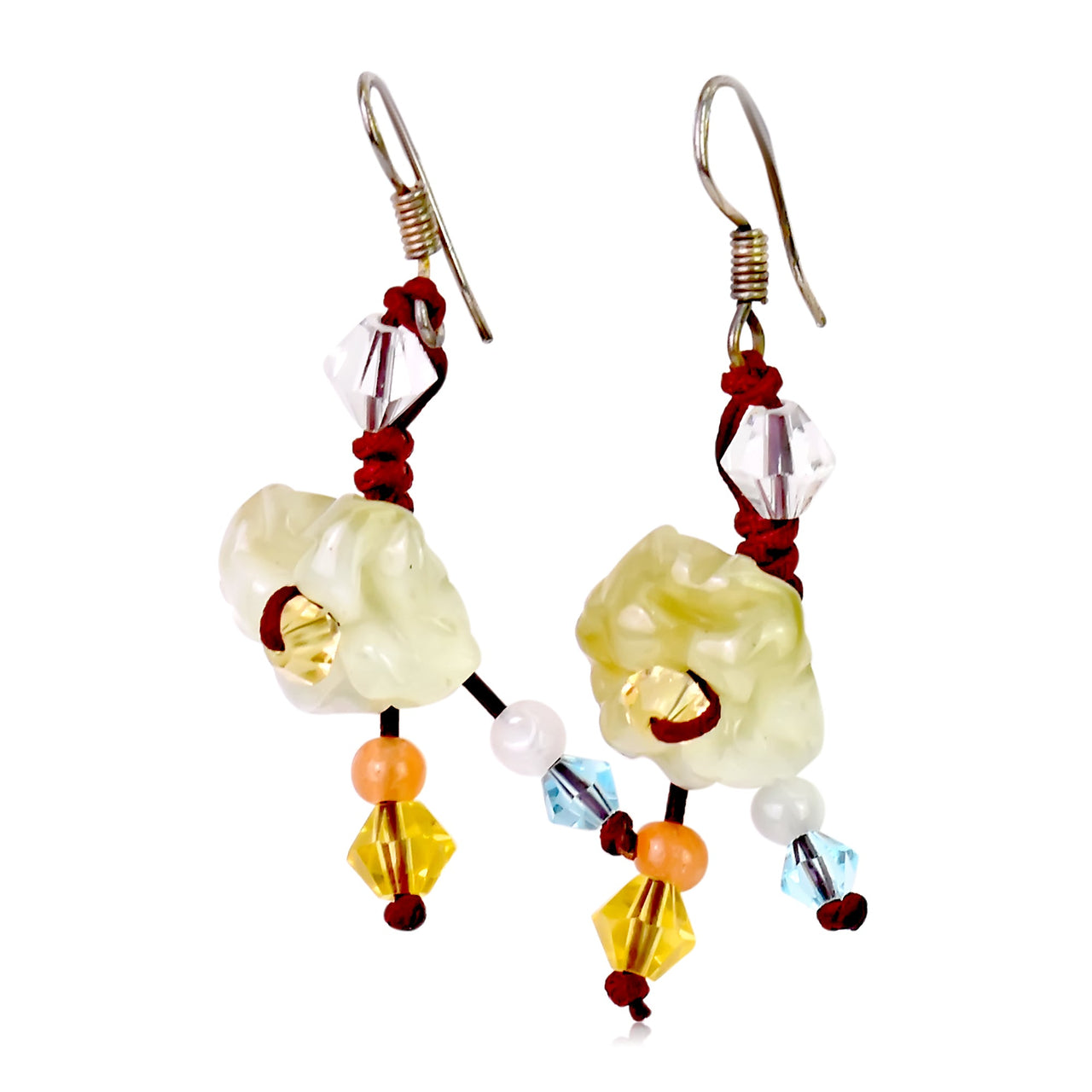 Yellow pimpernel crystal earrings for women to brighten birthdays and holiday celebrations with heartfelt meaning

