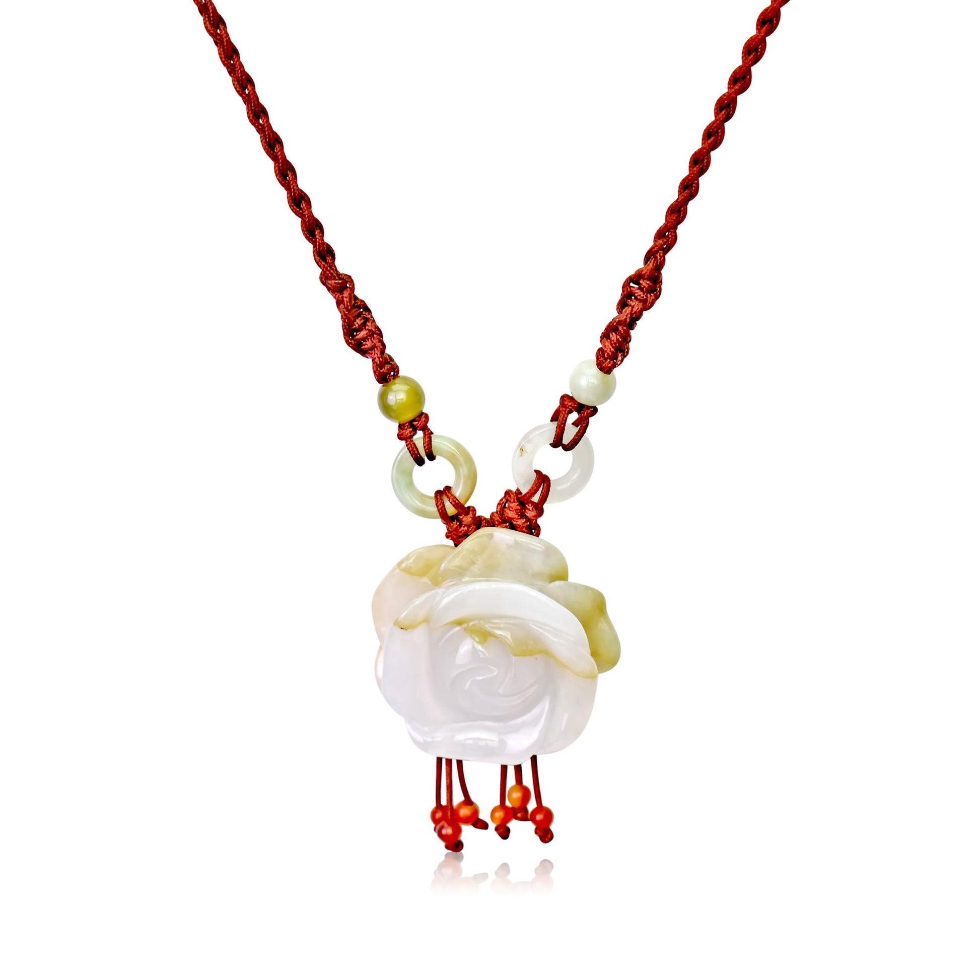 Yellow rose necklace charm with chunky floral necklace to celebrate life’s sweetest moments
