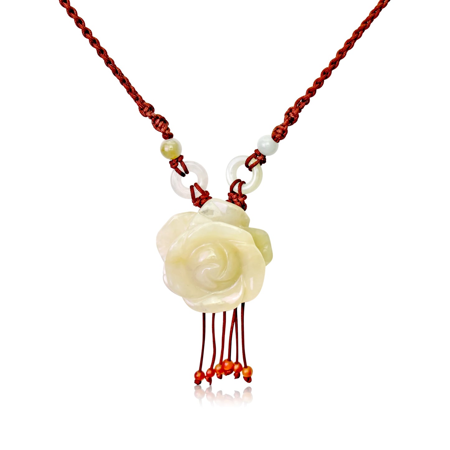 Yellow rose necklace for women – ideal for birthdays, anniversaries, and more