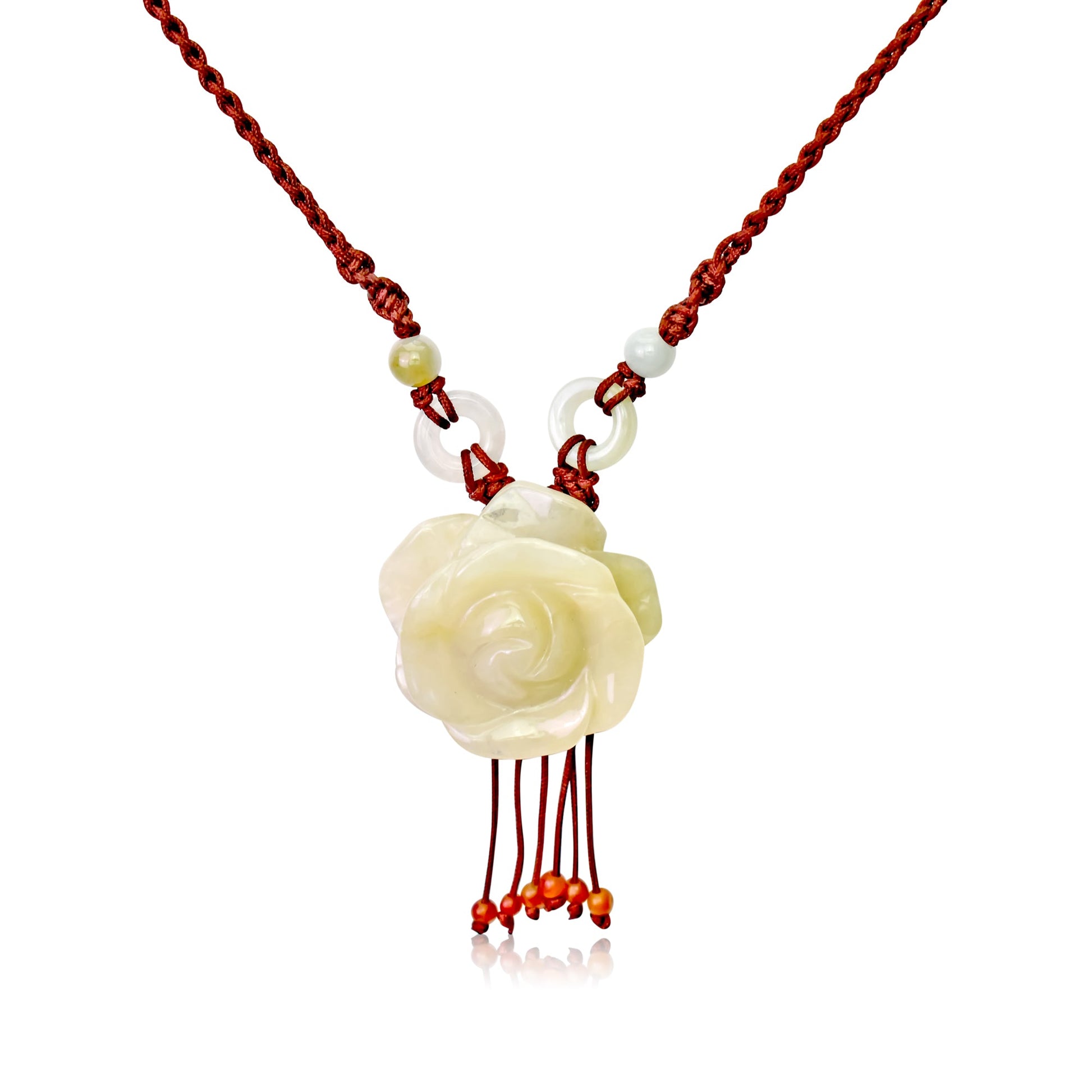 Yellow rose necklace for women – ideal for birthdays, anniversaries, and more