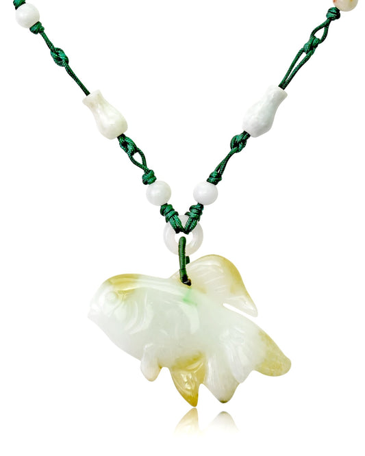 Men Coy Fish Necklace a Sea Life Jewelry for Unisex Fish Charm Necklace for Peace or Flow Birthday Gift