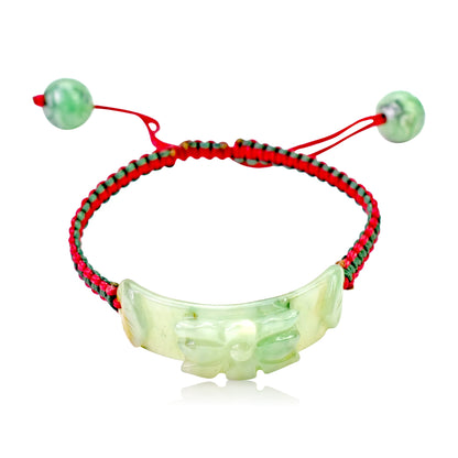 Bethlehem Flowers with Mystical Jade Lucky Bracelet for Women Star White Flower Birthday Gift for Hope, Abundance and Joy