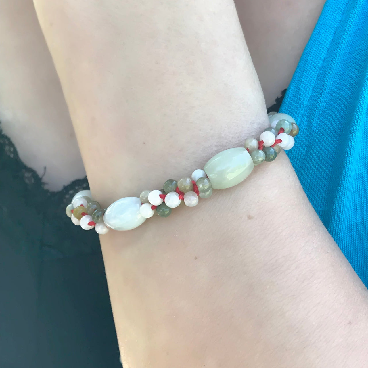Add a Beachy and Chic Touch to Your Look with Jade Beads BraceletBraceletsSerenity Jade