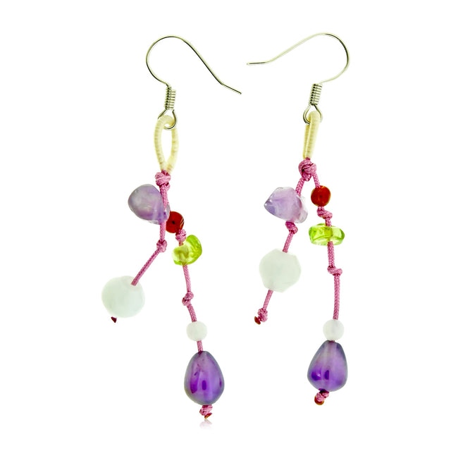 Add a Playful Twist with Our Enchanting Whimsy Amethyst Drop EarringsEarringsSerenity Jade