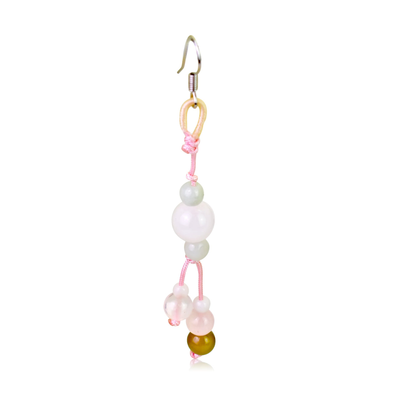 Add a Pop of Playful Charm with Irresistible Bead Rose Quartz EarringsEarringsSerenity Jade