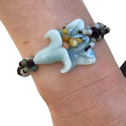 women Bell Flower Campanula A Flower Bead Bracelet For Her Romantic Valentines Charm Bracelet For Her Special Day