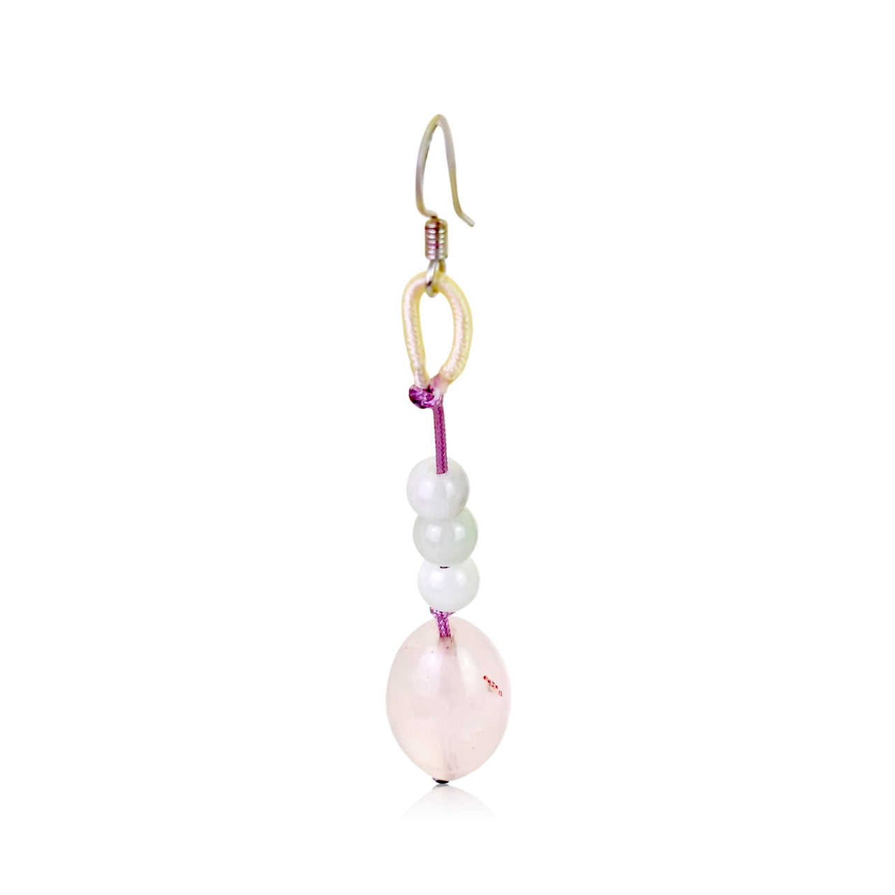 Add a Touch of Elegance with Our Elegant Oblong Rose Quartz EarringsEarringsSerenity Jade