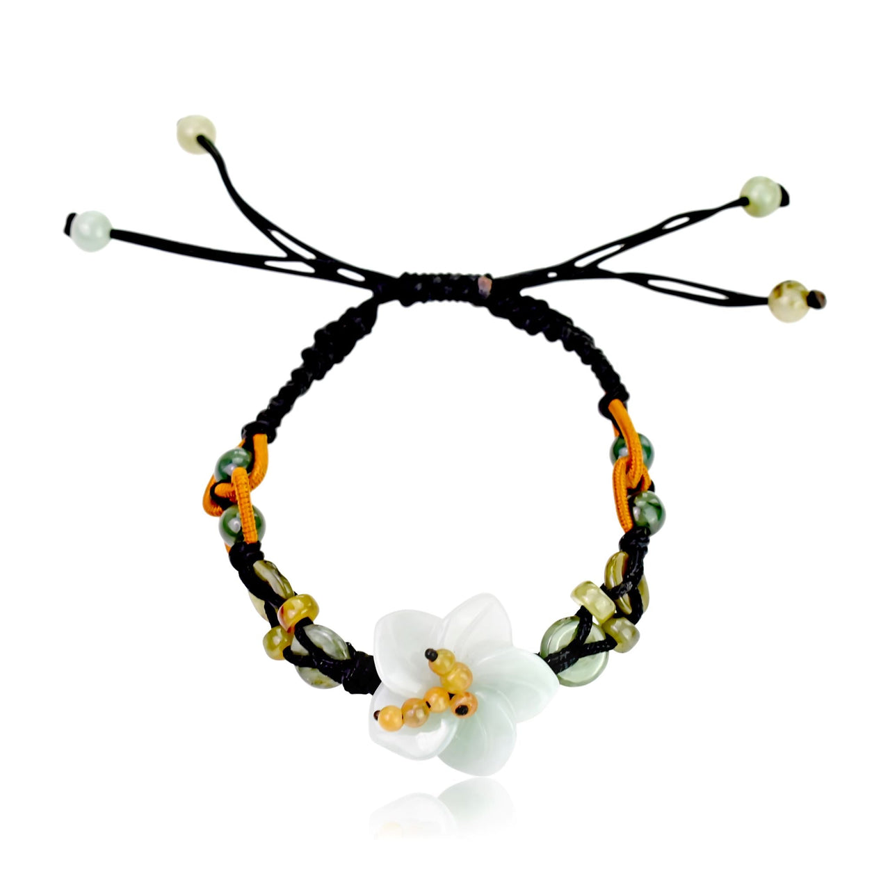 Add a Touch of Nature with this Charming Breath of Heaven Flower BraceletBraceletsSerenity Jade