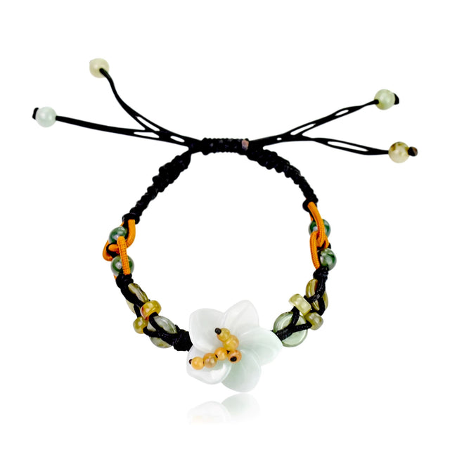 Add a Touch of Nature with this Charming Breath of Heaven Flower BraceletBraceletsSerenity Jade