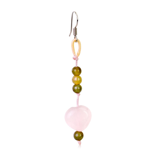 Add a Touch of Romance: Rose Quartz Heart EarringsEarringsSerenity Jade