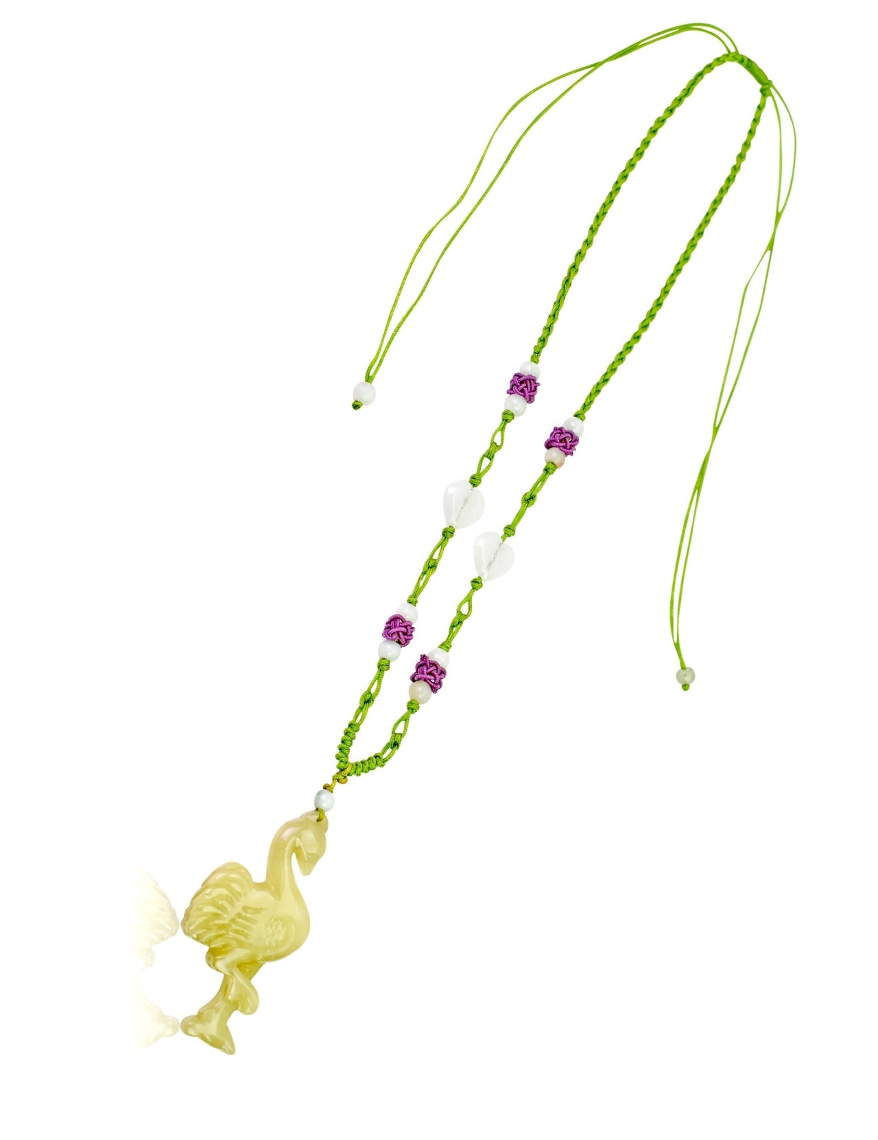 Add a Tropical Flair to Your Wardrobe with the Flamingo Jade NecklaceNecklacesSerenity Jade