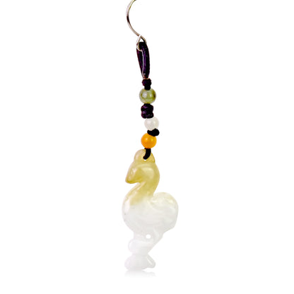 Flamingo Earrings a Women’s Pink Flamingo Earrings For Her Dangling Jade Earrings Mother's Day Gift