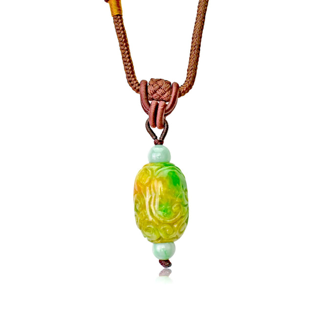 Add Opulence to Your Wardrobe with the Embroidery Jade Pendant NecklaceNecklacesSerenity Jade