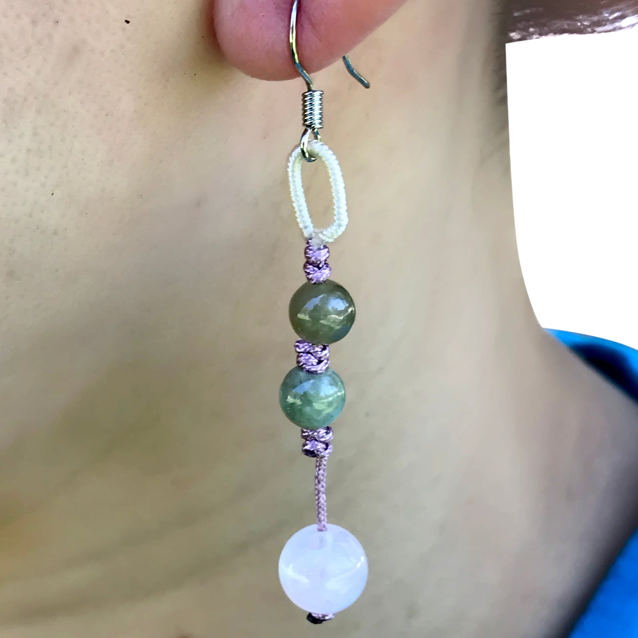 Add Playful Elegance to Your Look with Irresistible Bead Rose Quartz EarringsEarringsSerenity Jade