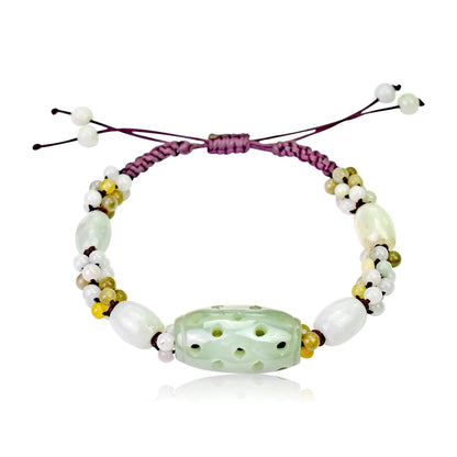 Genuine Jade Beads A Lucky Jade Bracelet For Unisex Jade Pendant Bracelet A Uplifting Spiritual Jewelry Birthday Gift