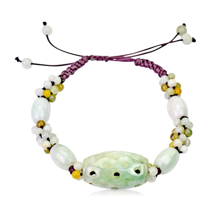 Genuine Jade Beads A Lucky Jade Bracelet For Unisex Jade Pendant Bracelet A Uplifting Birthday Surprise