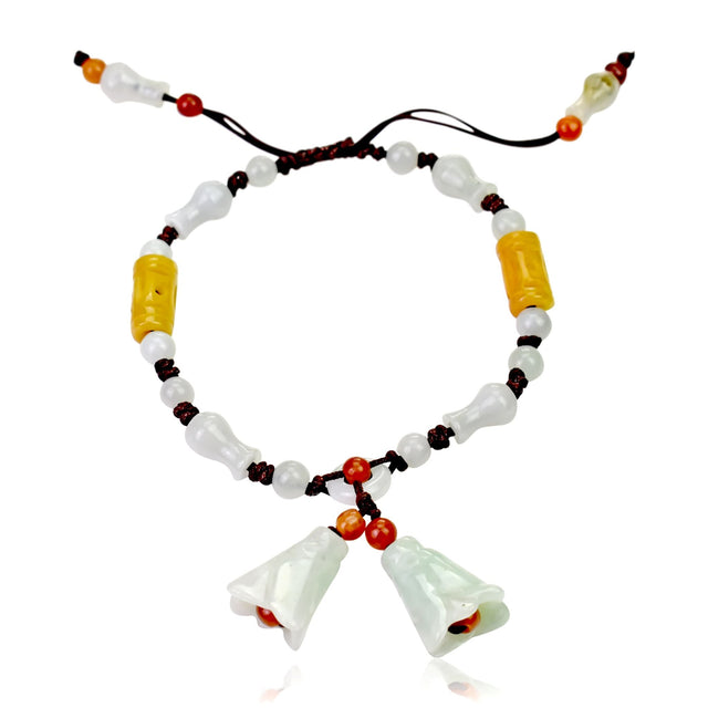Add Sparkle to Your Outfit with the Cute Dangling Bellflower BraceletBraceletsSerenity Jade