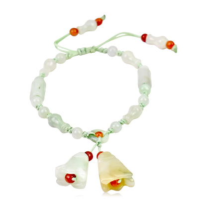 Valentine Day Charm Bracelets A Canterbury Bells Pink for Women Anniversary Gift