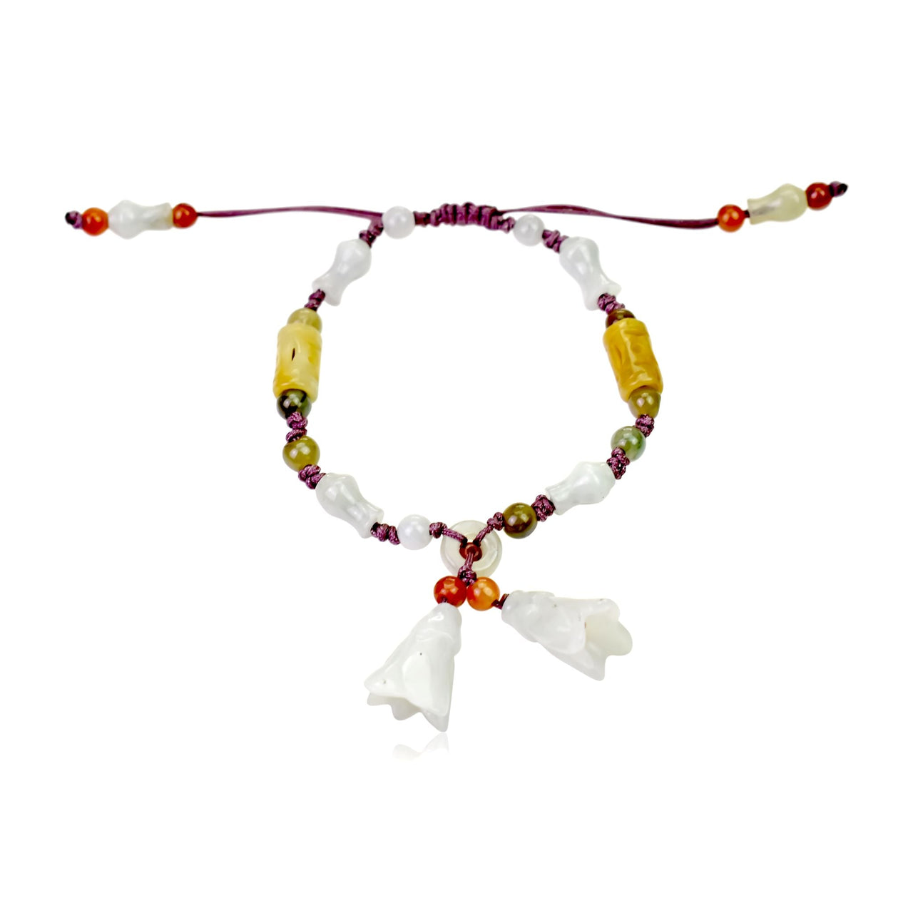 Add Sparkle to Your Outfit with the Cute Dangling Bellflower BraceletBraceletsSerenity Jade