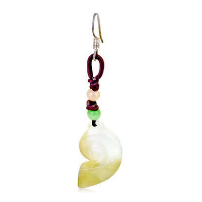 Unique Handmade Earrings For Her Swirl Jewelry For Inner Calm Anniversary Gift