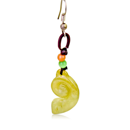 Swirl Earrings a Unique Handmade Earrings For Women For Inner Calmness Anniversary Gift