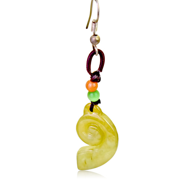 Swirl Earrings a Unique Handmade Earrings For Women For Inner Calmness Anniversary Gift