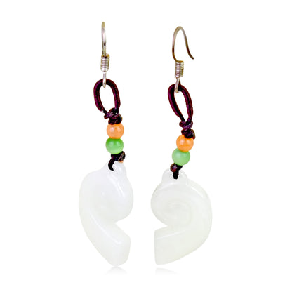 Swirl Earrings a Unique Handmade Earrings For Mom Swirl Jewelry For Anniversary Gift