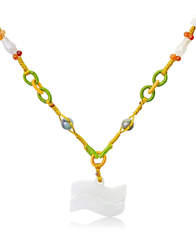 Aquarius Zodiac Jade Pendant Necklace - Creative, Independent, and ConfidentNecklacesSerenity Jade