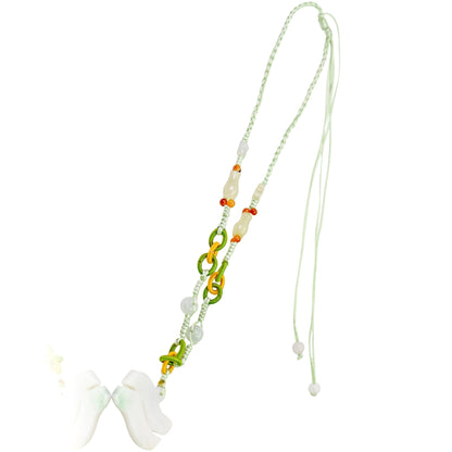 Men OrWomen Aquarius Birthstone Necklace Anniversary Or Engagement Gift Aquarius Sign Necklace One-Of-A-Kind Handmade Jade