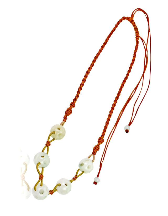 Handcrafted Real Jade Bead Necklace a Nephrite Jade Beads For Her Bead Birthday Gift with Timeless Luxury Energy