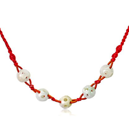 Handmade Real Jade Bead Necklace a Nephrite Jade Beads For Her Bead Birthday Gift with Timeless Luxury Energy
