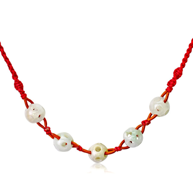 Handmade Real Jade Bead Necklace a Nephrite Jade Beads For Her Bead Birthday Gift with Timeless Luxury Energy